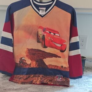 Disney Cars Lightning McQueen Red and Blue Jersey